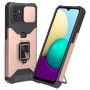 כיסוי עבור Samsung Galaxy A03 כיסוי צבעוני - בצבע ורוד זהב