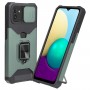 כיסוי עבור Samsung Galaxy A03 כיסוי צבעוני - בצבע ירוק כהה