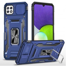 כיסוי עבור Samsung Galaxy A22 5G כיסוי צבעוני - בצבע כחול כהה
