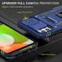כיסוי עבור Samsung Galaxy A22 5G כיסוי צבעוני - בצבע כחול כהה