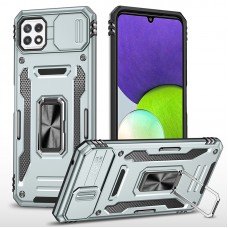 כיסוי עבור Samsung Galaxy A22 5G כיסוי צבעוני - בצבע אפור