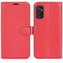 כיסוי עבור Samsung Galaxy M52 5G כיסוי ארנק / ספר - בצבע אדום