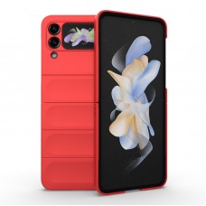 כיסוי עבור Samsung Galaxy Z Flip3 5G כיסוי צבעוני - בצבע אדום