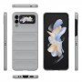 כיסוי עבור Samsung Galaxy Z Flip3 5G כיסוי צבעוני - בצבע אפור