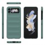 כיסוי עבור Samsung Galaxy Z Flip3 5G כיסוי צבעוני - בצבע ירוק כהה