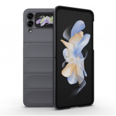 כיסוי עבור Samsung Galaxy Z Flip3 5G כיסוי צבעוני - בצבע אפור כהה