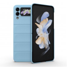 כיסוי עבור Samsung Galaxy Z Flip3 5G כיסוי צבעוני - בצבע כחול בהיר