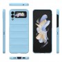 כיסוי עבור Samsung Galaxy Z Flip3 5G כיסוי צבעוני - בצבע כחול בהיר