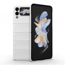 כיסוי עבור Samsung Galaxy Z Flip3 5G כיסוי צבעוני - בצבע לבן