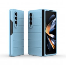כיסוי עבור Samsung Galaxy Z Fold4 כיסוי צבעוני - בצבע כחול בהיר