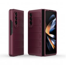 כיסוי עבור Samsung Galaxy Z Fold4 כיסוי צבעוני - בצבע יין אדום