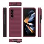 כיסוי עבור Samsung Galaxy Z Fold4 כיסוי צבעוני - בצבע יין אדום
