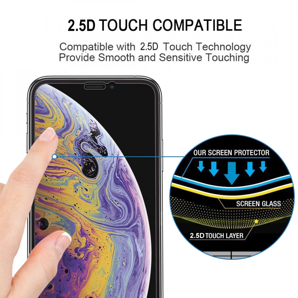 מגן מסך עבור Apple iPhone XS עשוי מזכוכית מחוסמת
