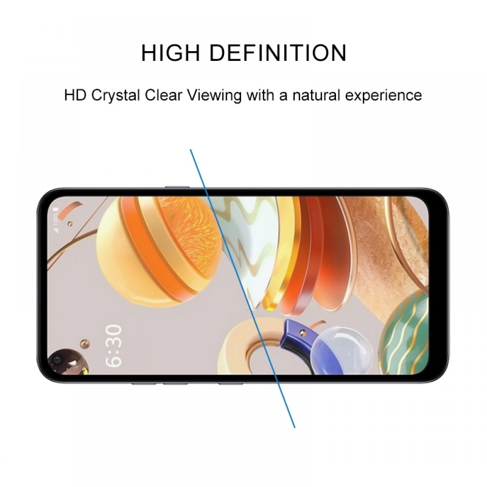 מגן מסך עבור LG Q61 עשוי מזכוכית מחוסמת