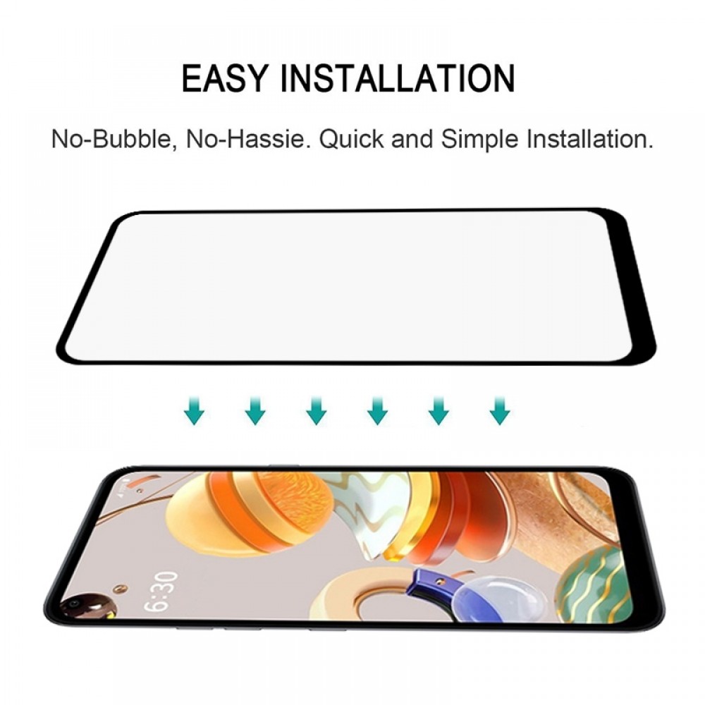 מגן מסך עבור LG Q61 עשוי מזכוכית מחוסמת