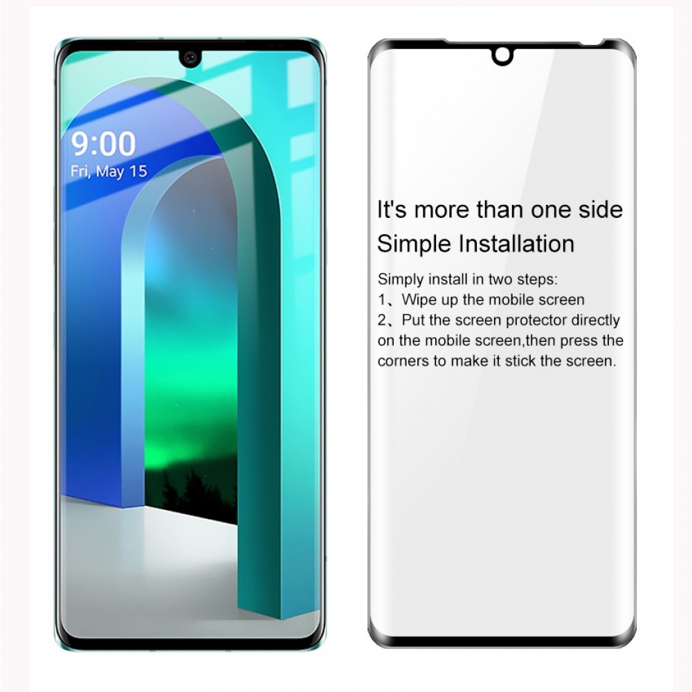 מגן מסך עבור LG Velvet עשוי מזכוכית מחוסמת