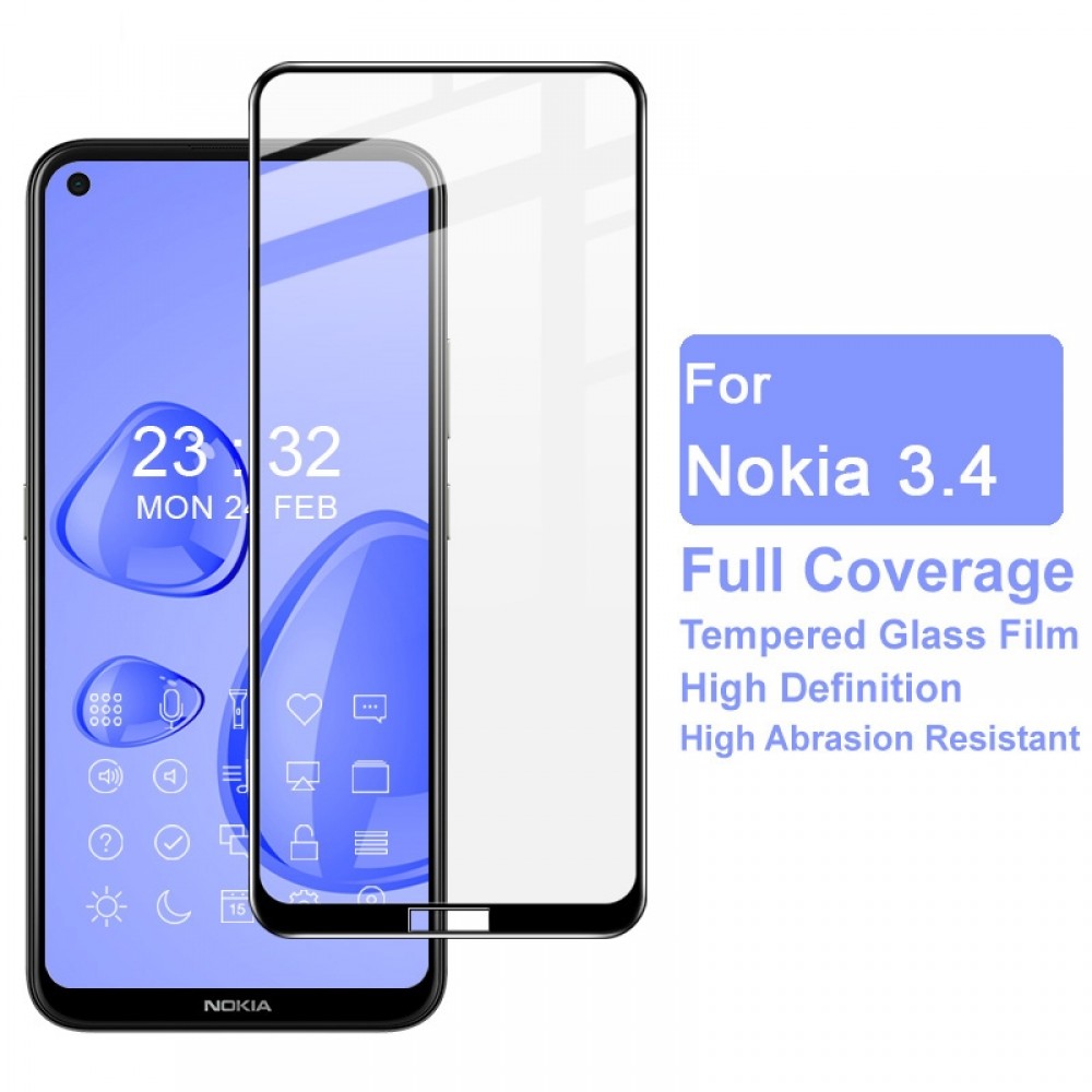 מגן מסך עבור Nokia 3.4 עשוי מזכוכית מחוסמת