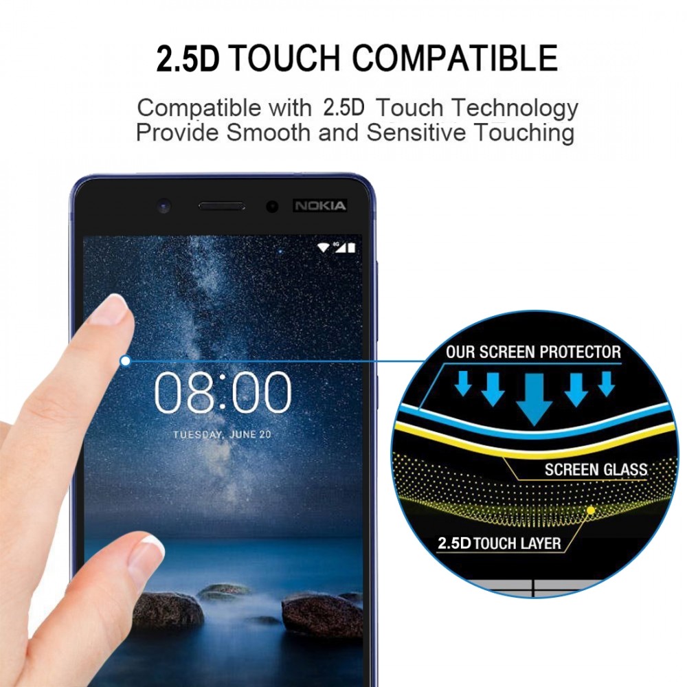 מגן מסך עבור Nokia 7.1 עשוי מזכוכית מחוסמת
