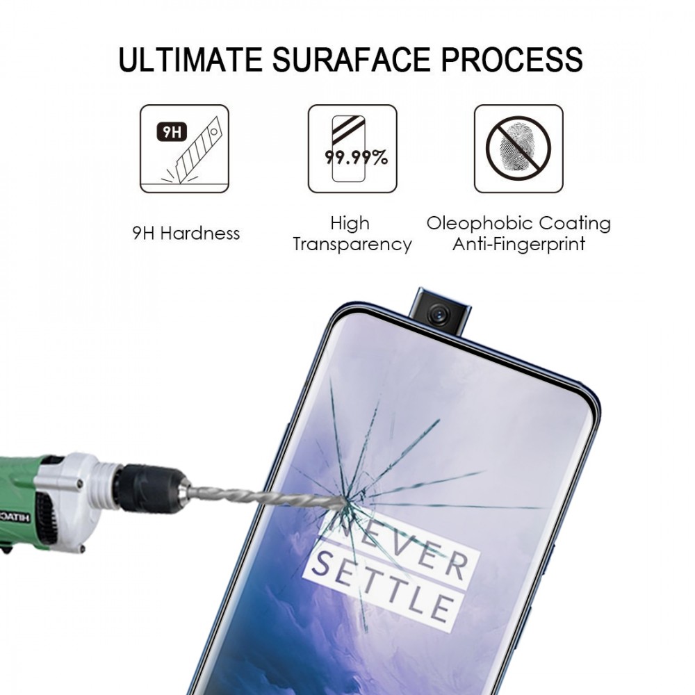 מגן מסך עבור OnePlus 7 Pro עשוי מזכוכית מחוסמת
