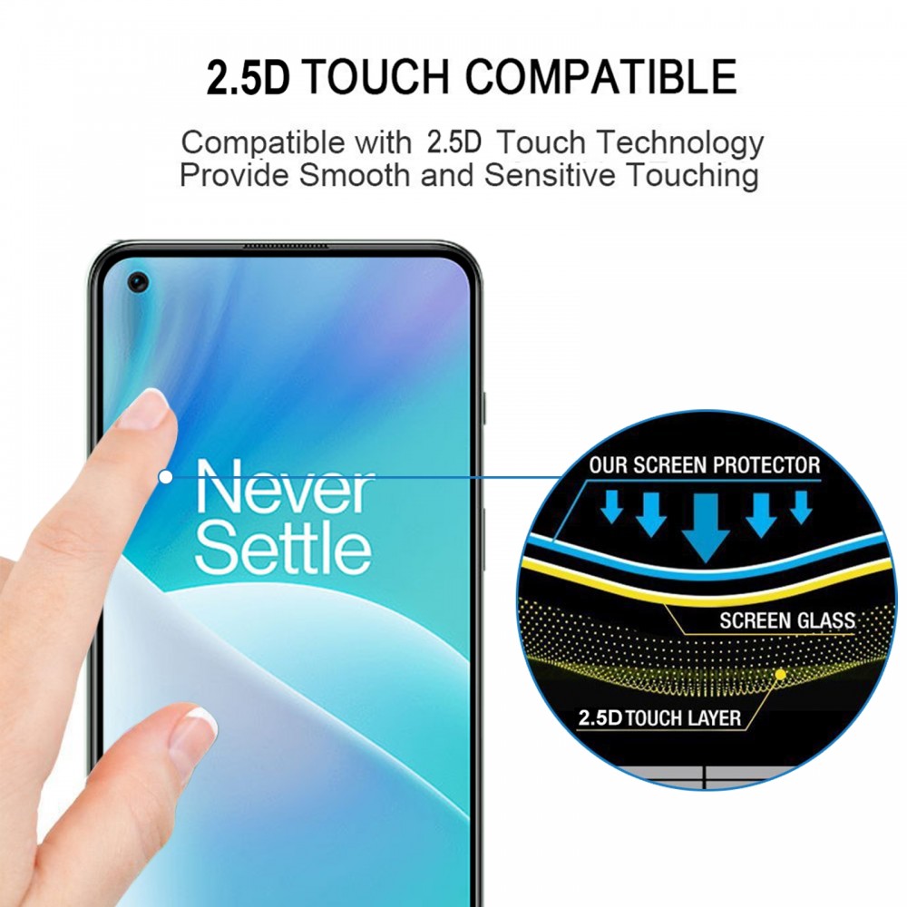 מגן מסך עבור OnePlus Nord 2 5G עשוי מזכוכית מחוסמת