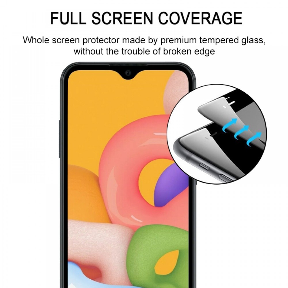 מגן מסך עבור Samsung Galaxy A01 עשוי מזכוכית מחוסמת