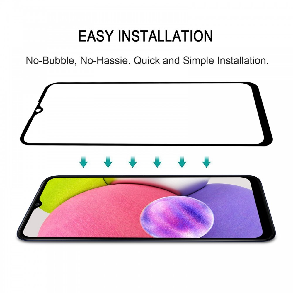 מגן מסך עבור Samsung Galaxy A03s עשוי מזכוכית מחוסמת