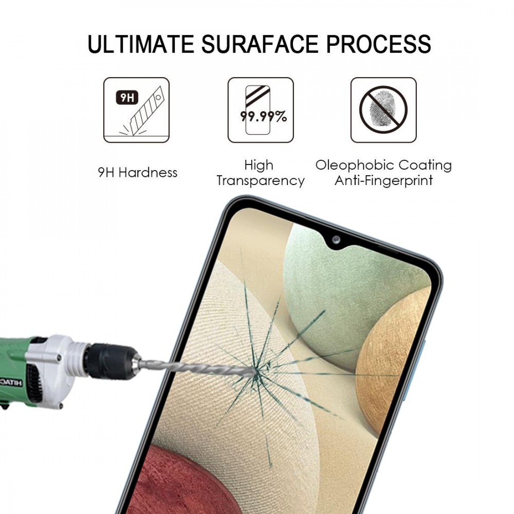 מגן מסך עבור Samsung Galaxy A12 עשוי מזכוכית מחוסמת