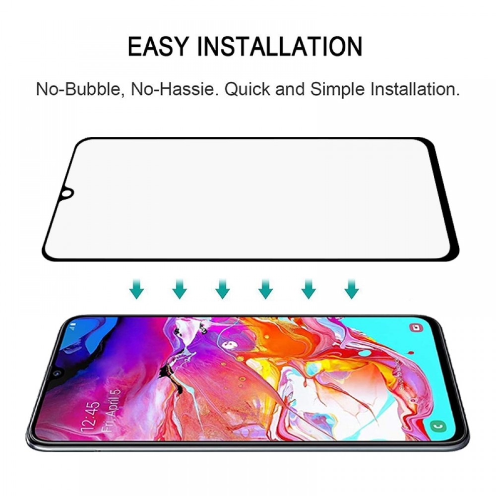 מגן מסך עבור Samsung Galaxy A70 עשוי מזכוכית מחוסמת