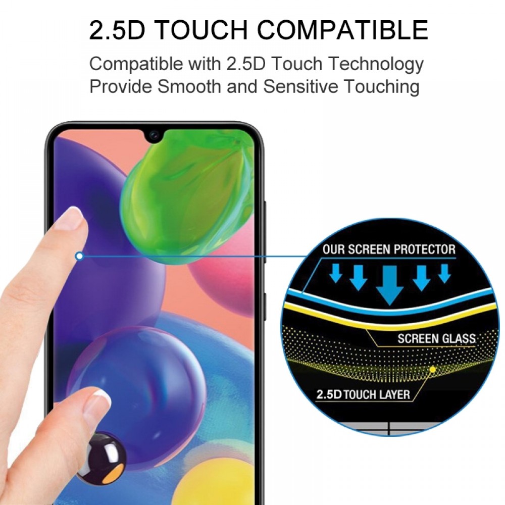 מגן מסך עבור Samsung Galaxy A70s עשוי מזכוכית מחוסמת