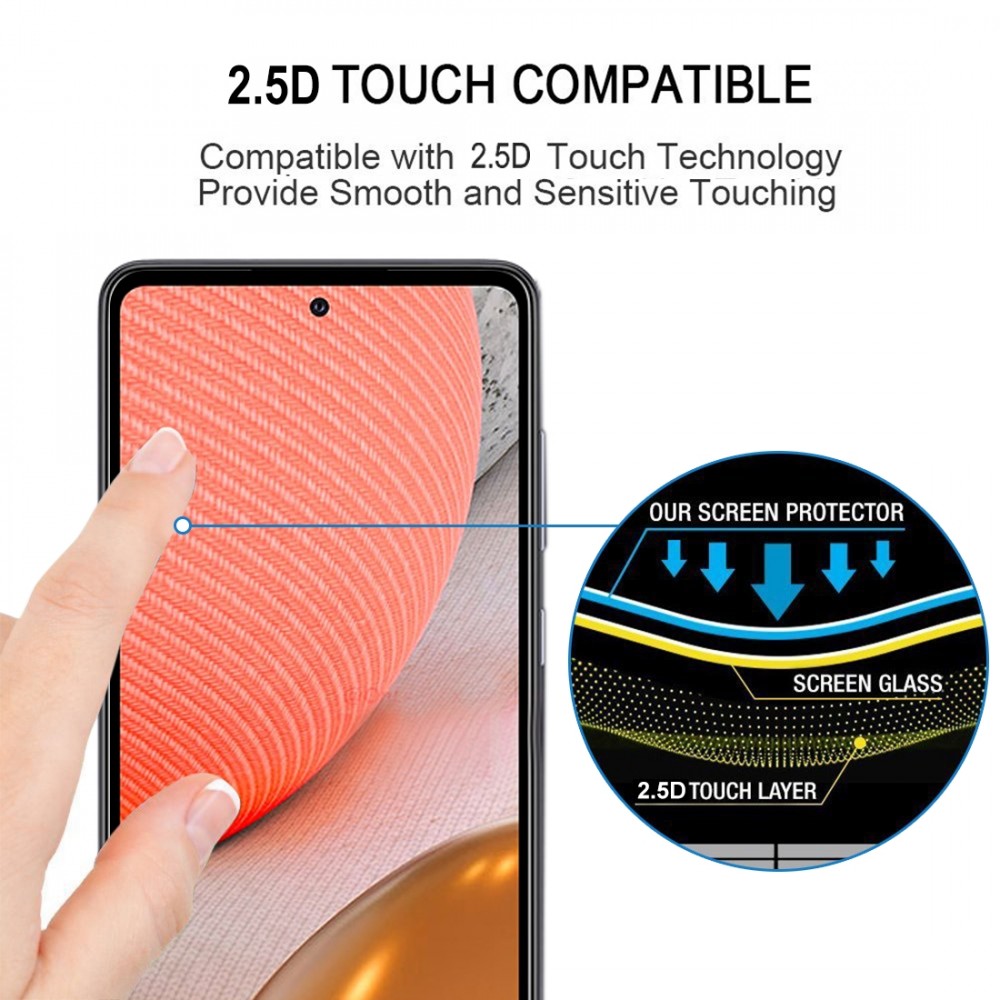 מגן מסך עבור Samsung Galaxy A72 עשוי מזכוכית מחוסמת