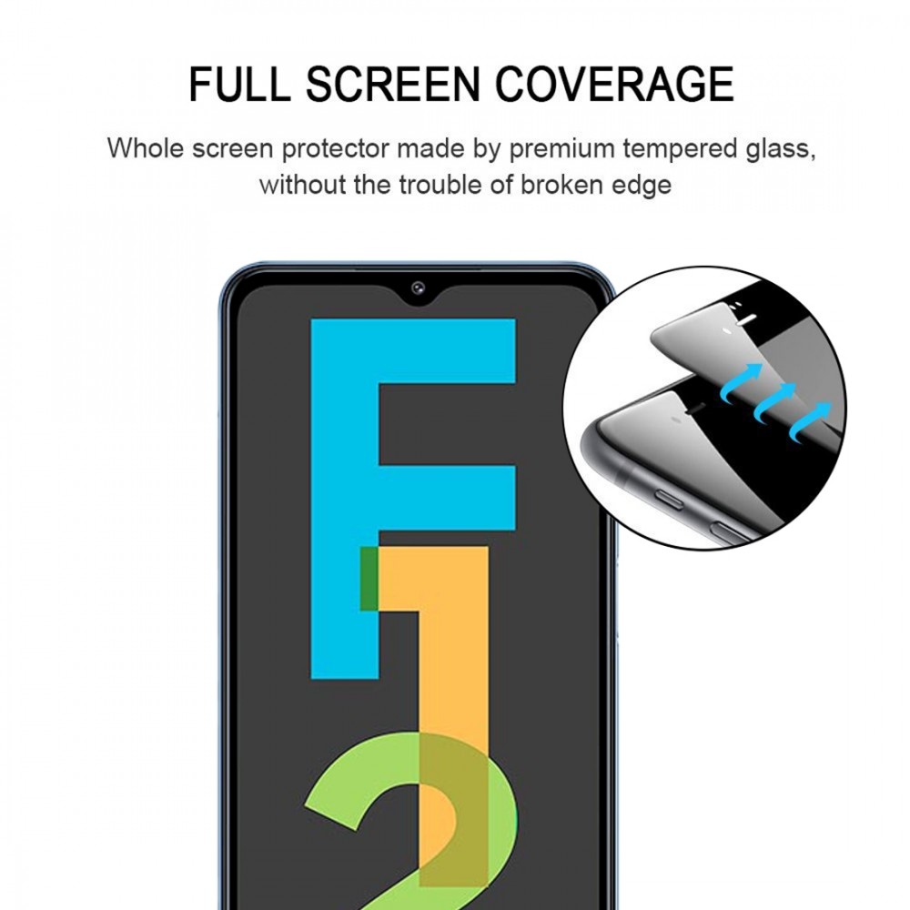 מגן מסך עבור Samsung Galaxy F12 עשוי מזכוכית מחוסמת