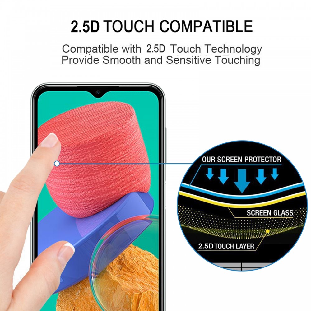 מגן מסך עבור Samsung Galaxy M13 עשוי מזכוכית מחוסמת