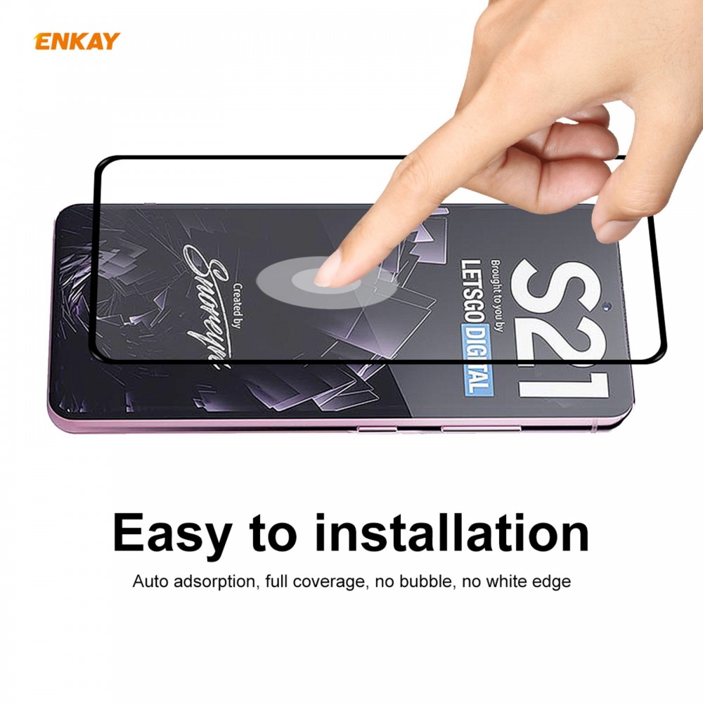 מגן מסך עבור Samsung Galaxy S21 5G עשוי מזכוכית מחוסמת