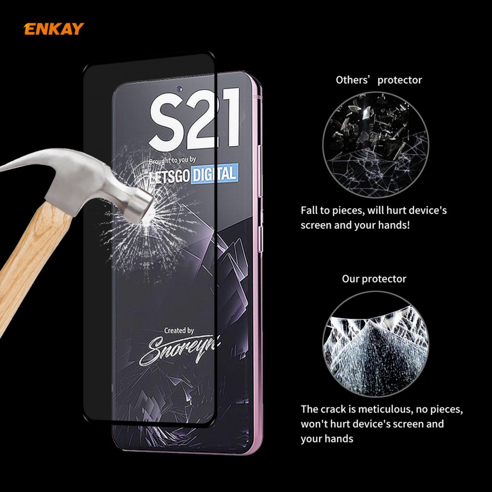מגן מסך עבור Samsung Galaxy S21 5G עשוי מזכוכית מחוסמת