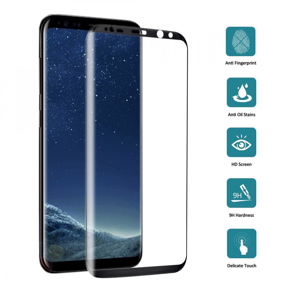 מגן מסך עבור Samsung Galaxy S8 עשוי מזכוכית מחוסמת