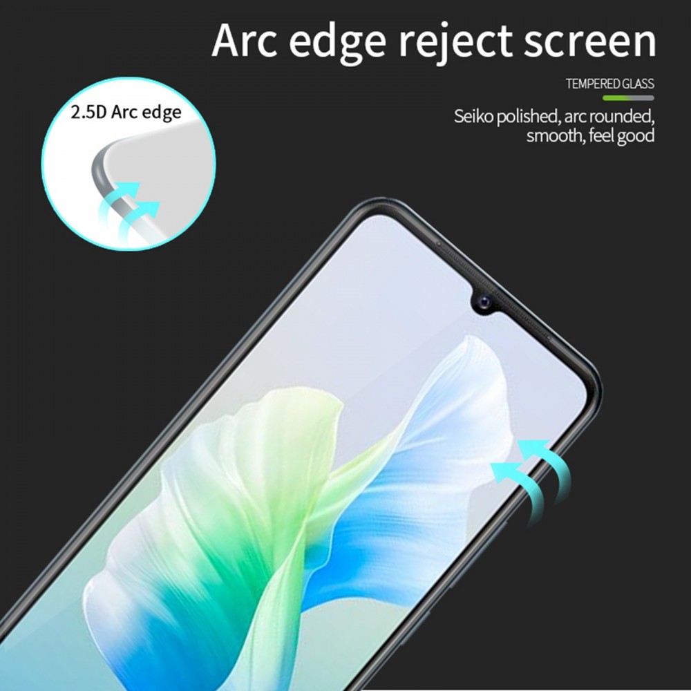 מגן מסך עבור vivo V25 עשוי מזכוכית מחוסמת