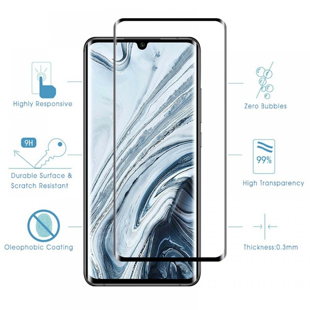 מגן מסך עבור Xiaomi Mi Note 10 Pro עשוי מזכוכית מחוסמת
