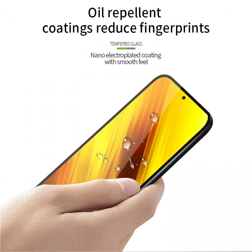 מגן מסך עבור Xiaomi Poco X3 עשוי מזכוכית מחוסמת