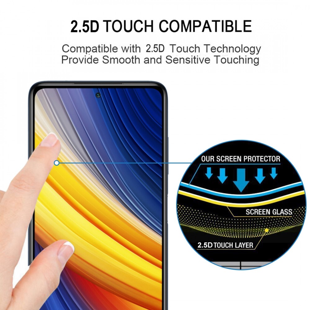 מגן מסך עבור Xiaomi Poco X3 Pro עשוי מזכוכית מחוסמת