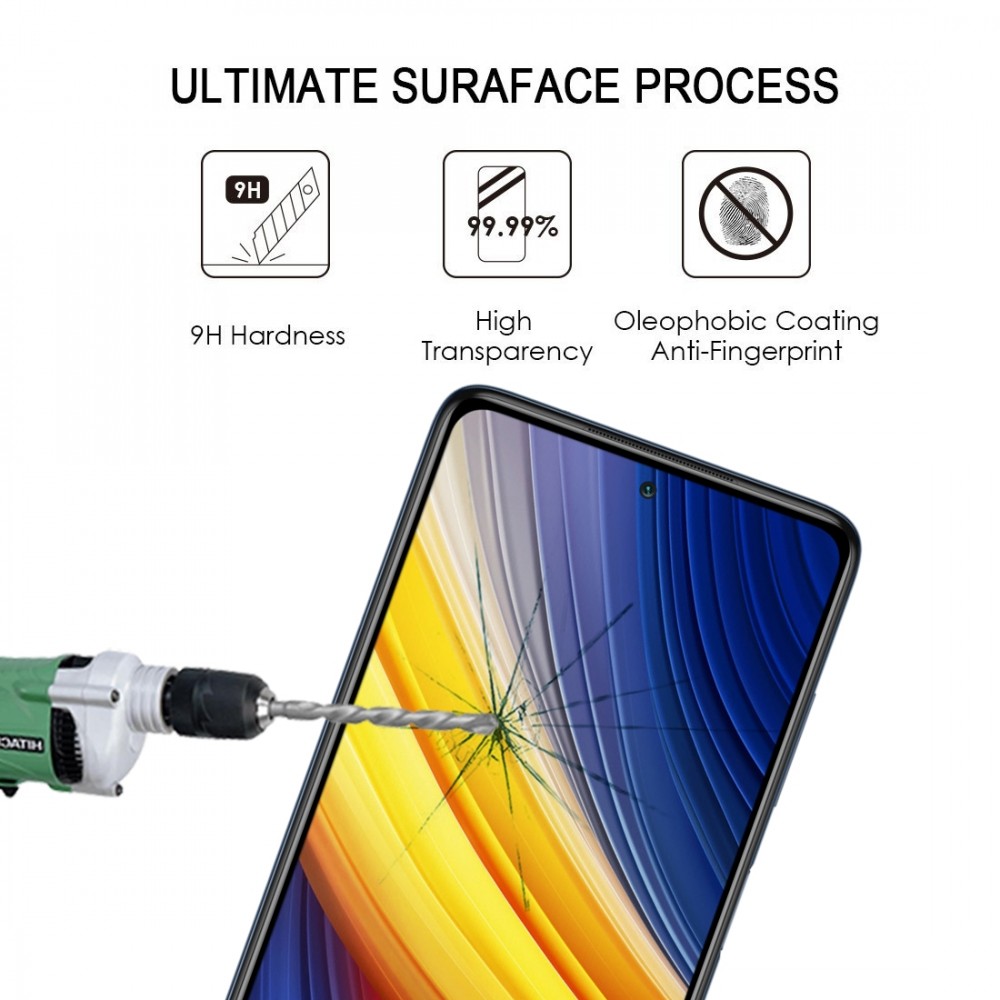 מגן מסך עבור Xiaomi Poco X3 Pro עשוי מזכוכית מחוסמת