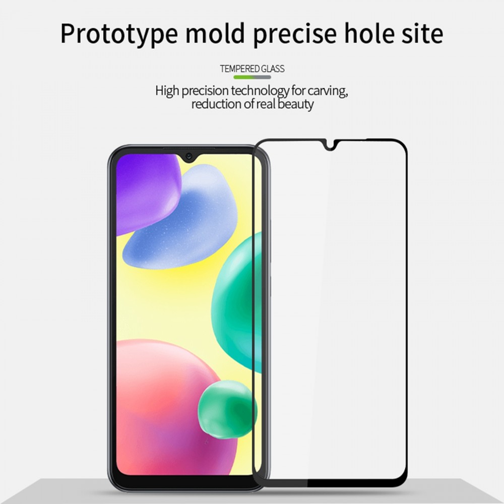 מגן מסך עבור Xiaomi Redmi 10A עשוי מזכוכית מחוסמת