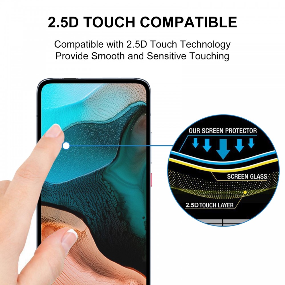 מגן מסך עבור Xiaomi Redmi K30 Pro עשוי מזכוכית מחוסמת