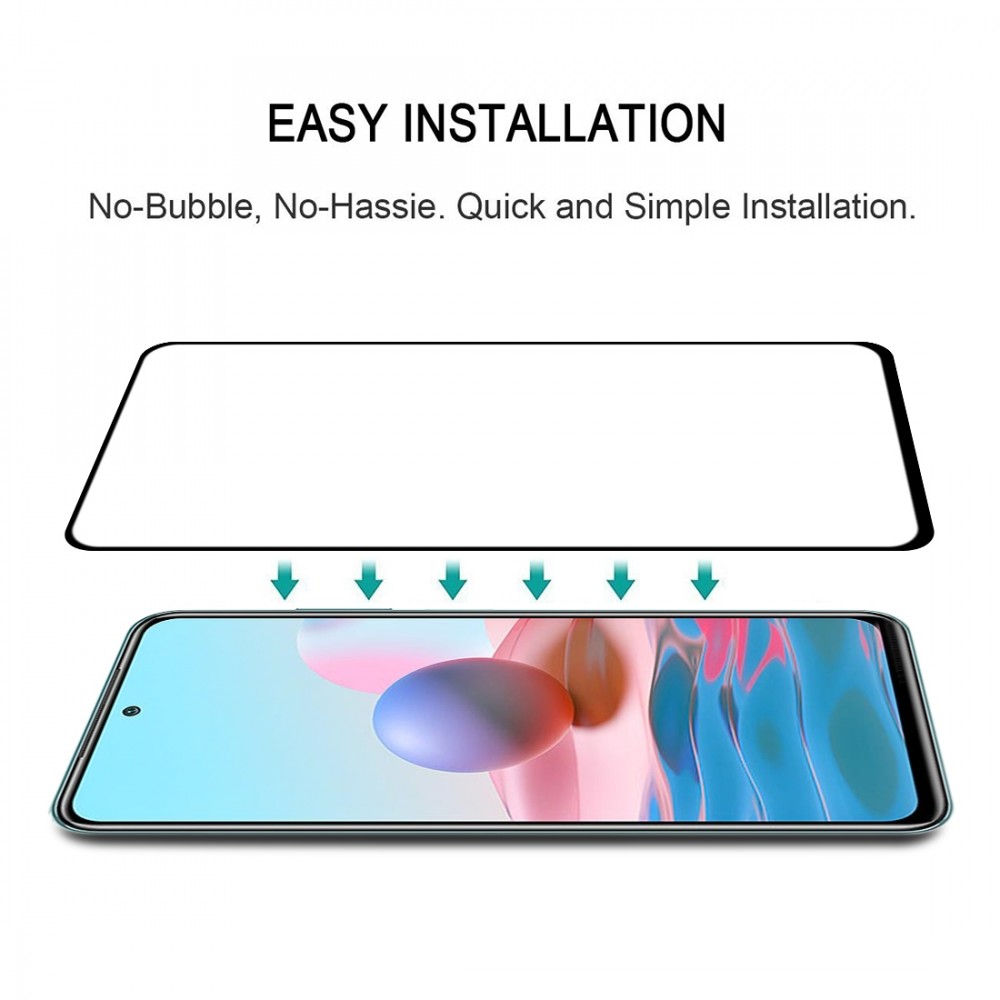 מגן מסך עבור Xiaomi Redmi Note 10 עשוי מזכוכית מחוסמת