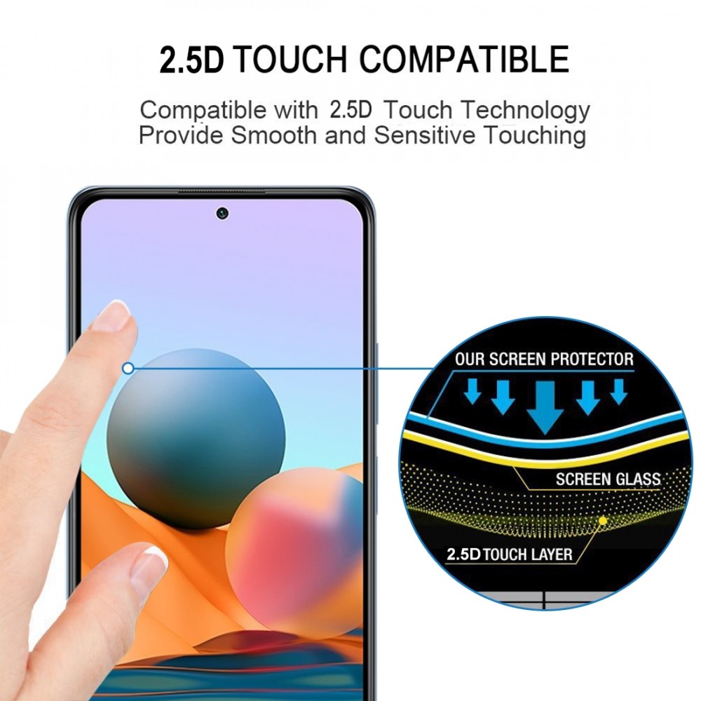מגן מסך עבור Xiaomi Redmi Note 10 Pro עשוי מזכוכית מחוסמת