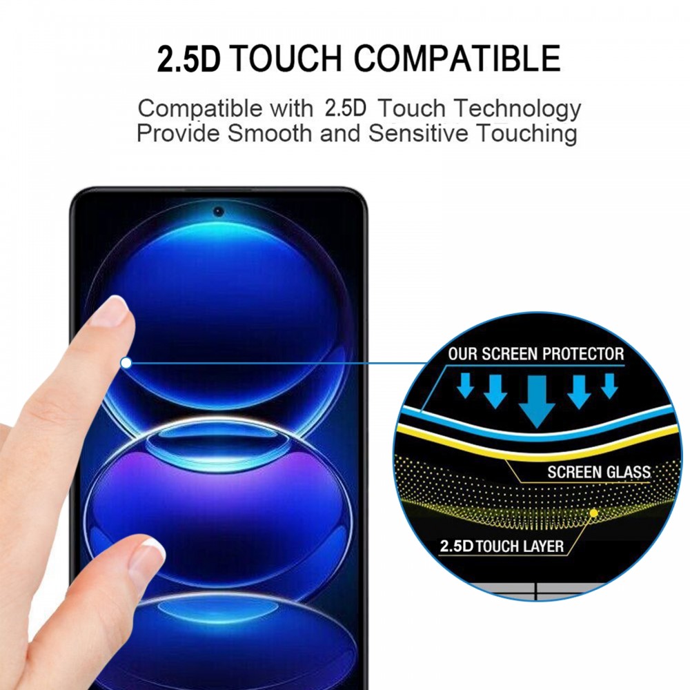 מגן מסך עבור Xiaomi Redmi Note 12 4G עשוי מזכוכית מחוסמת