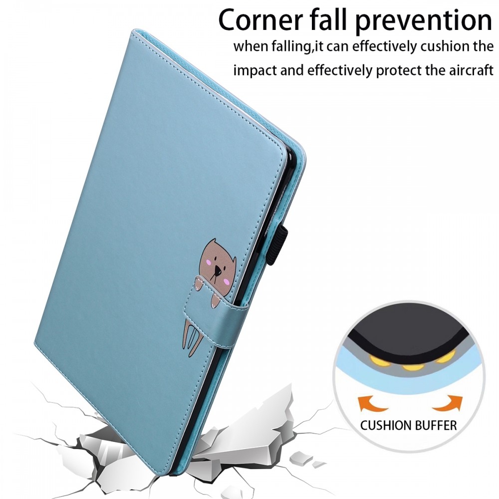 כיסוי ספר לטאבלט Lenovo Tab E10 בצבע - כחול
