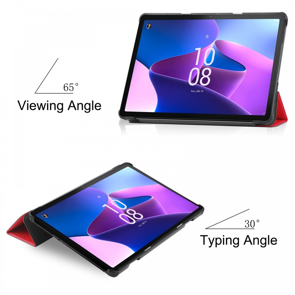 כיסוי ספר לטאבלט Lenovo Tab M10 Gen 3 בצבע - אדום