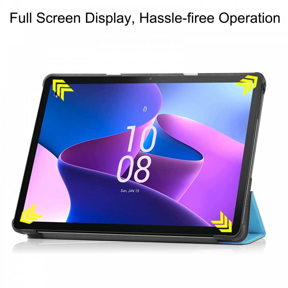 כיסוי ספר לטאבלט Lenovo Tab M10 Gen 3 בצבע - שמים כחולים