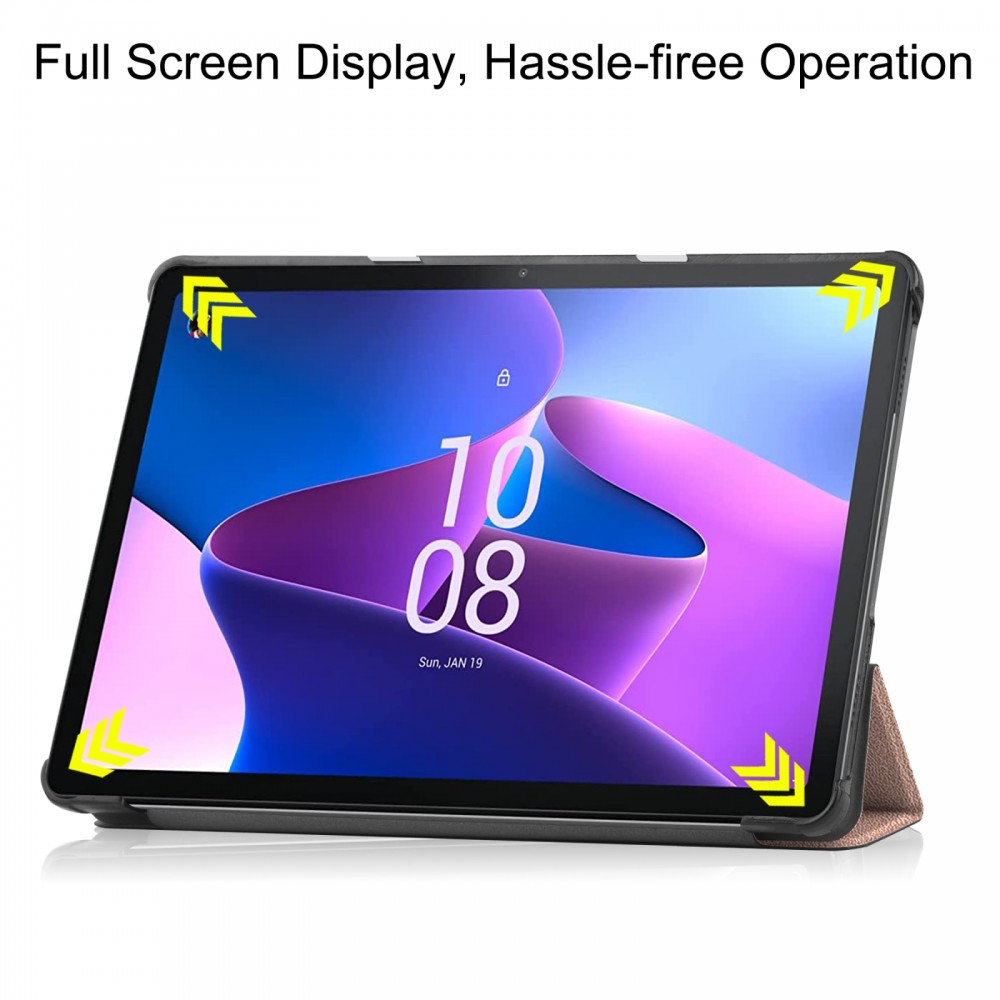 כיסוי ספר לטאבלט Lenovo Tab M10 Gen 3 בצבע - זהב ורד