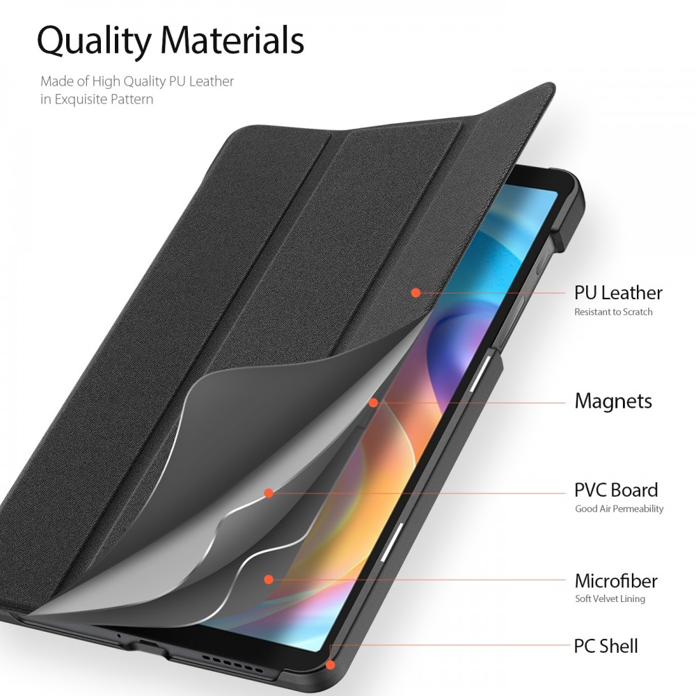 כיסוי ספר לטאבלט Realme Pad Mini בצבע - שחור